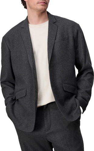 Blazer uomo flanella grigio - blazer, in