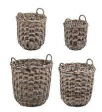 SET 4 CESTI CESTE IN RATTAN