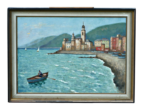 Olio tela firmato luigi - tela,