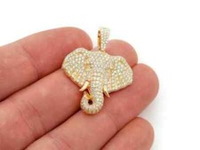 Ciondolo elefante placcato oro