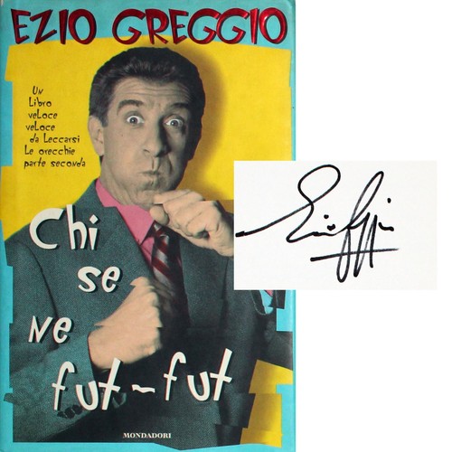 Ezio greggio libro autografato - ezio,