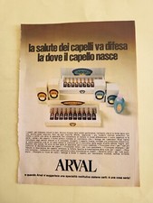 ARVAL LA SALUTE DEI CAPELLI CLIPPING RITAGLIO PUBBLICITA' ADVERTISING #826