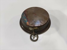 Pentola in rame antica padella tegame teglia rotonda stagnata piatto casseruola