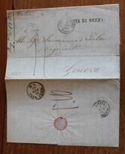 SPAGNA 1860 Interi CADACHI-GENOVA/Italia+Posted CASTELLEONde AMPURIES+VIA NIZ-H672
