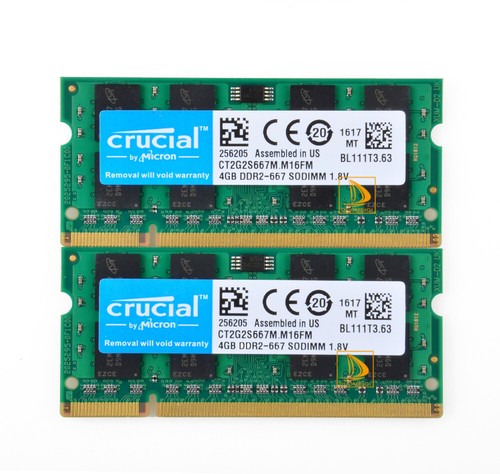 8gb crucial 2pcs 4gb 2rx8 - crucial,