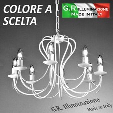 LAMPADARIO IN FERRO BATTUTO 8