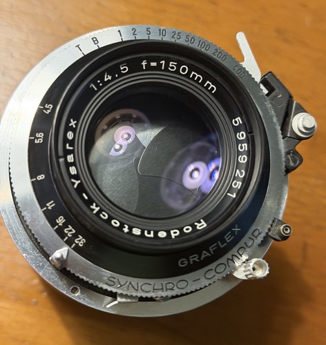 Obiettivo graflex 150 mm - obiettivo,