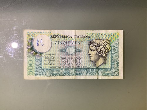 Italy 500 lire 1974 circulated - 500,