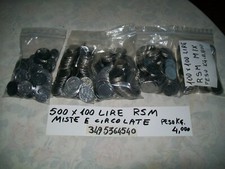 lotto 500  monete lire 100 san