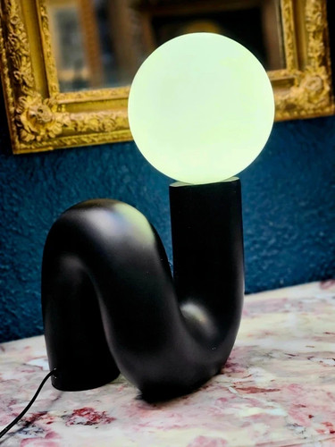 Lampe design noire - lampe,