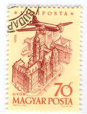 Francobollo vintage Magyar