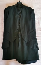 Abito da cerimonia in tessuto uomo nero Carlo Pignatelli tg.54 mod.8J702/224-P