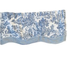 Valances Toilette Blu Campagna