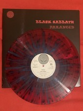PARANOID LP COLOURED RED SPLATTER by Black Sabbath Ed. Vertigo NUMBERED LIMITED 
