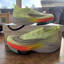 Nuove Nike Air Zoom Alphafly Next% OG UK taglia 12 Carbon Race a malapena Volt prezzo consigliato £ 289