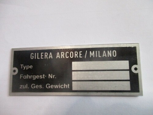 Targa oldtimer moto gilera - oldtimer,