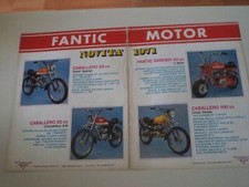 advertising Pubblicità 1971 FANTIC CABALLERO 100 CROSS STRADA/50 SUPER SPECIAL