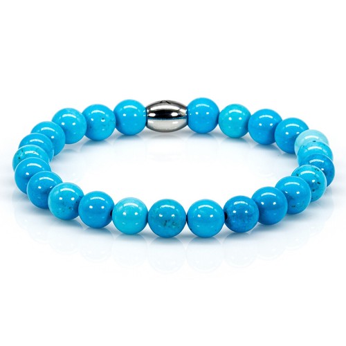 Bracciale perle turchese - bracciale,