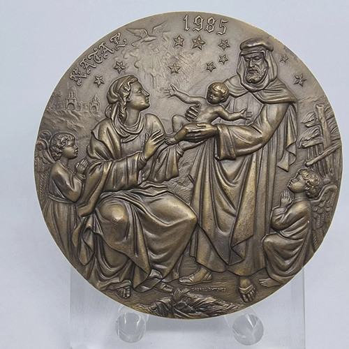 Medaglia bronzo natale - /,