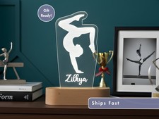 Custom Dance Night Light, Personalized Ballet Lover Gift, Elegant Room Decor