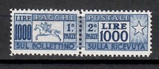 Italia Repubblica 1954 Pacchi