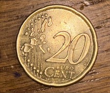 moneta 20 centesimi 1999