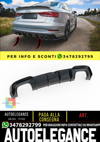 🔥Diffusore posteriore nero