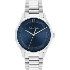 Orologio Uomo CK CALVIN KLEIN ICONIC 25200225 Bracciale Acciaio Blu