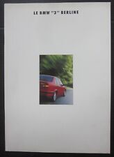 BMW Serie 3 E36 berlina brochure originale ita 316i-318i-320i-325i dati tecnici