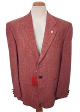 Giacca Uomo Tweed Lana 80% Renato Balestra® Taglia 50 52 Ruggine Made in Italy