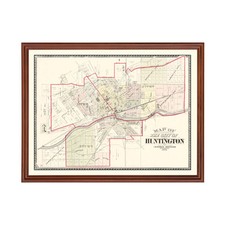 Vecchia mappa di Huntington