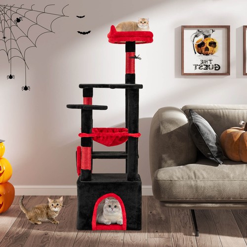 Albero gatto gotico con - albero,