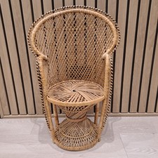 Sedia bambino pavone vimini