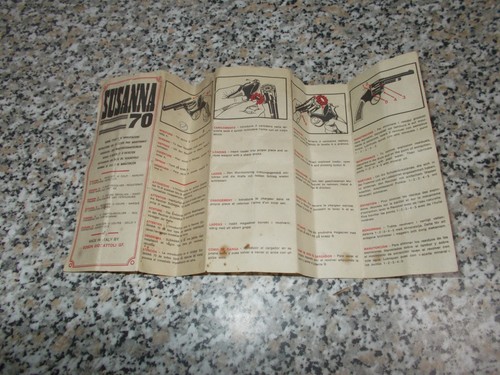 Libretto istruzioni pistola - libretto,