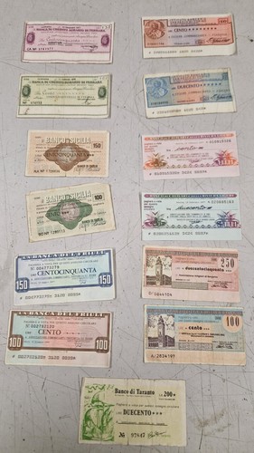 Lotto mini assegni - mini, anni