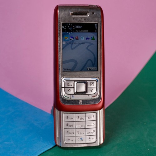 Nokia e65 red - red, mobile