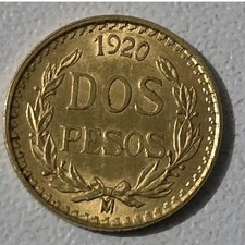 DOS 2 PESOS 1920 ANNO D'EPOCA