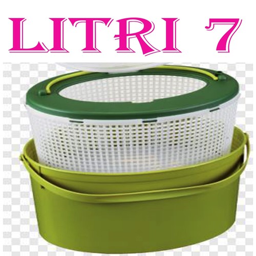 Secchio doppio porta - 7, l