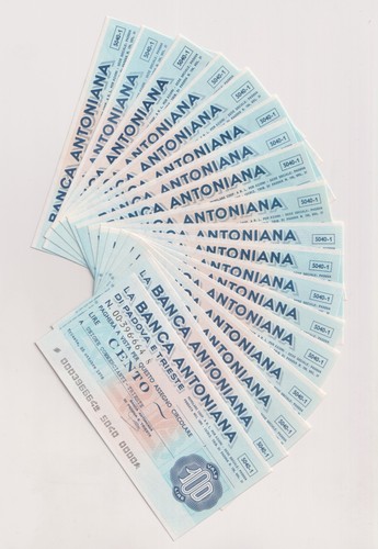 Miniassegni banca antoniana - miniassegni,