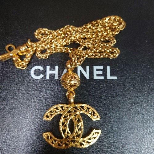 Collana chanel coco mark oro - collana,