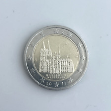 MONETA 2 EURO GERMANIA 2011 ZECCA "A" "NORDRHEIN -WESTFALEN"CATEDRALE DI COLONIA