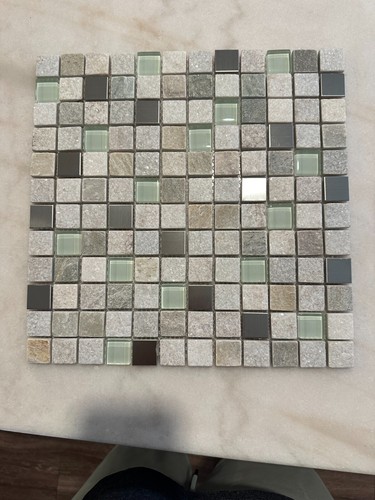 Mosaico misto pietra - ,, metallo