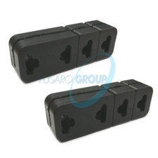 2 SUPPORTI UNIVERSALI GOMMA