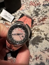 Pirelli Zero Tondi    Orologio Donna Con Brillantini, Cinturino Coccodrillo