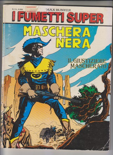 Maschera nera serie fumetti - nera,