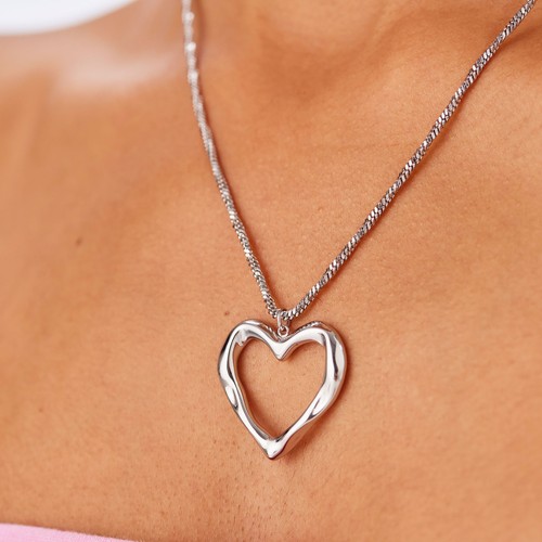 Sagapo collana cuore vuoto - cuore,