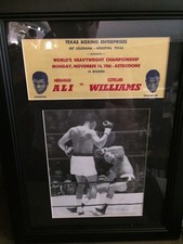 Boxe! Foto e carta intestata Muhammad Ali vs Cleveland Williams 1966.