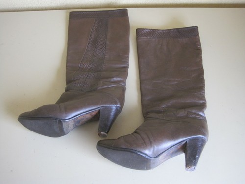 Stivale donna pelle marrone - stivale,