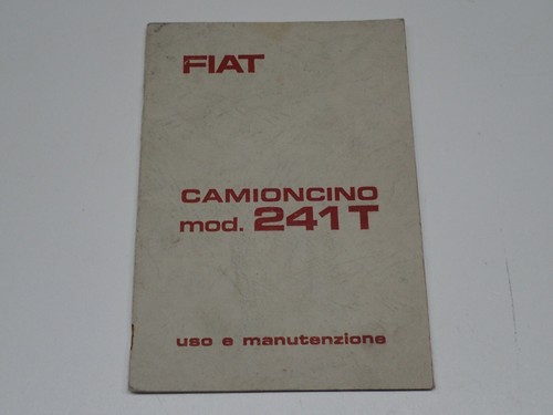 Fiat 241 camioncino manuale - t,