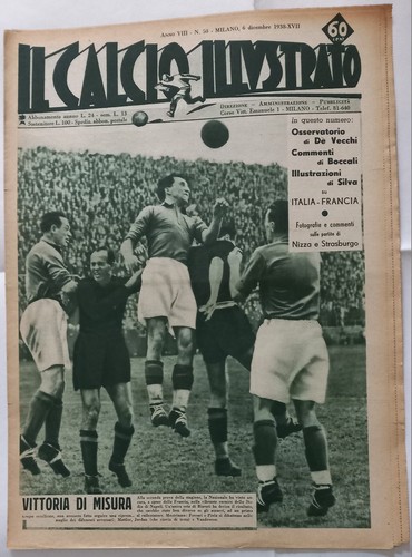 Calcio illustrato 12 1938 - calcio, 6/12/1938